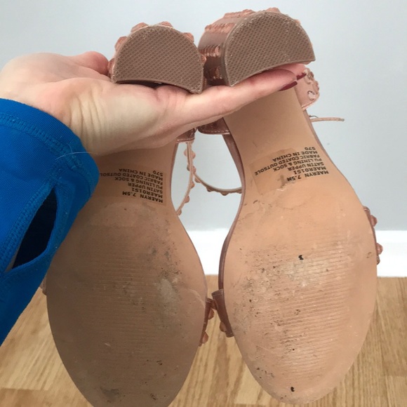 Steve Madden pink sequin satin blog heels - Picture 5 of 10